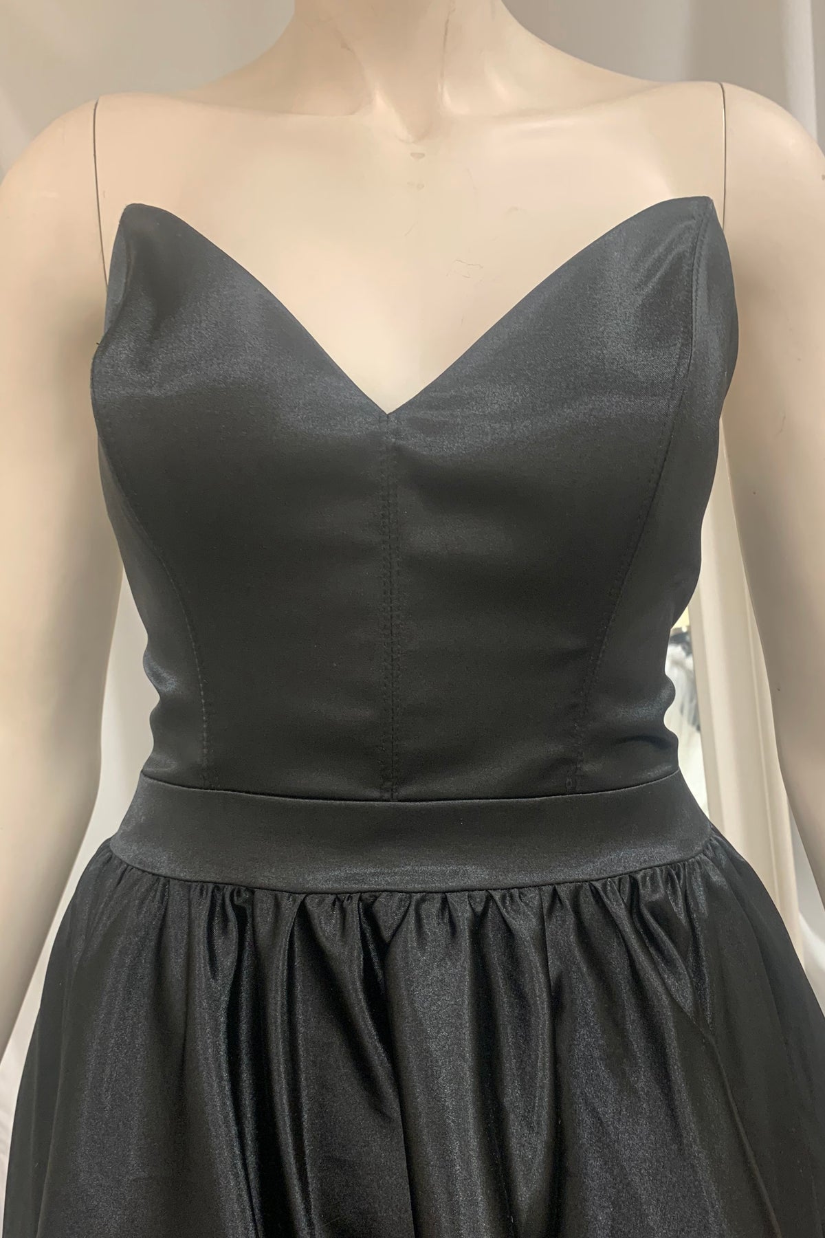 (2)PD42- Satin Aline gown