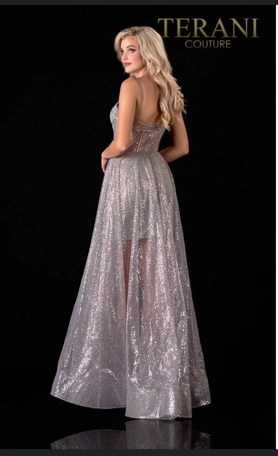 Deep Silver Full Glitter Gown – 2111P4071