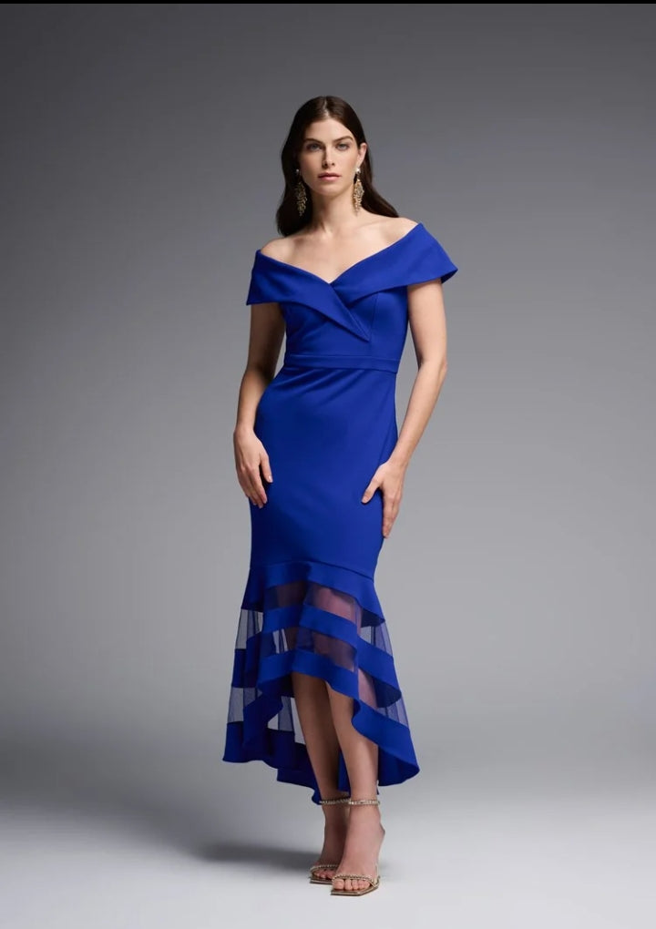 Scuba Crepe Trumpet Dress 223743S24