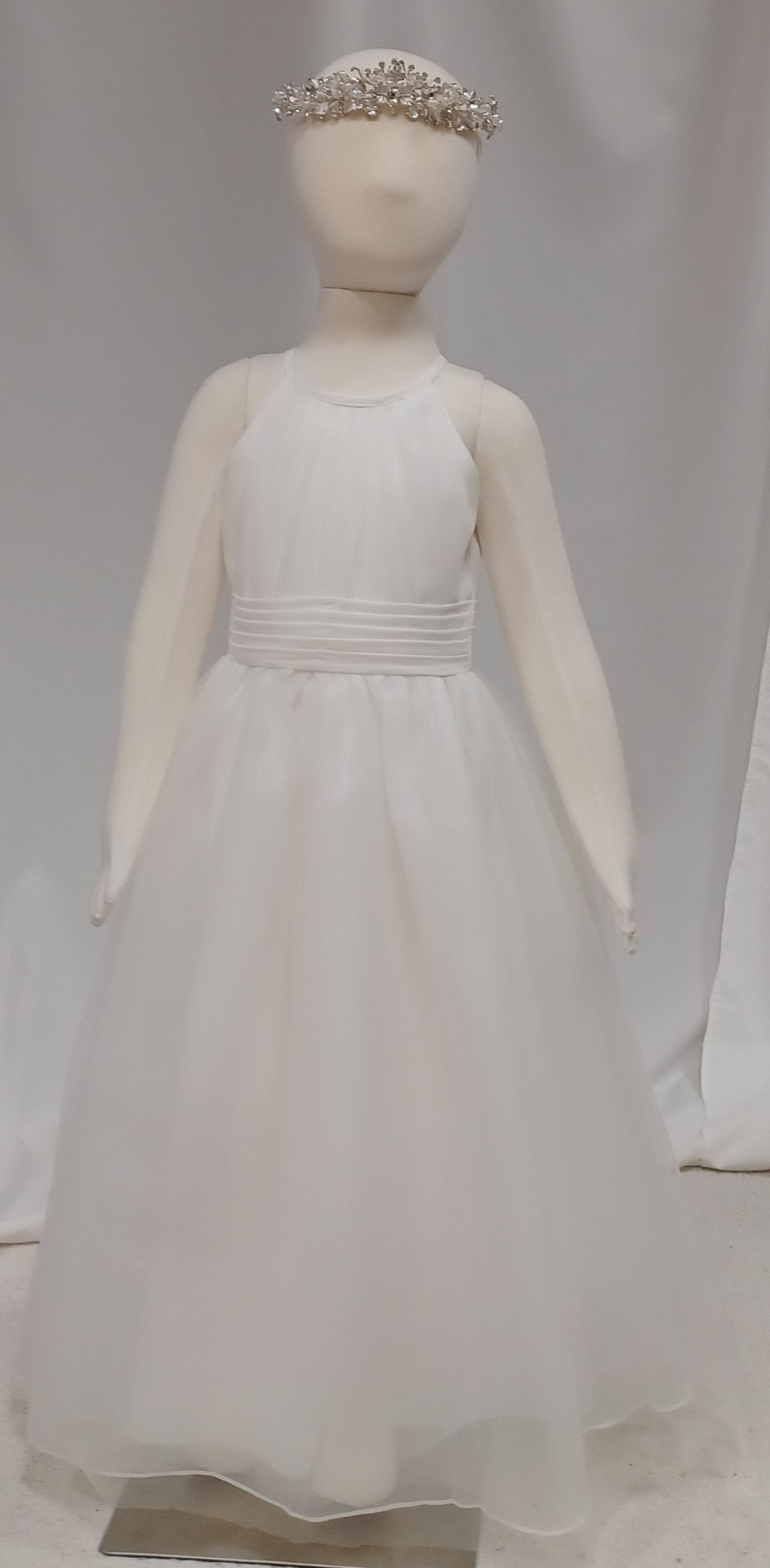Belle - Chiffon & Tulle Halter Dress