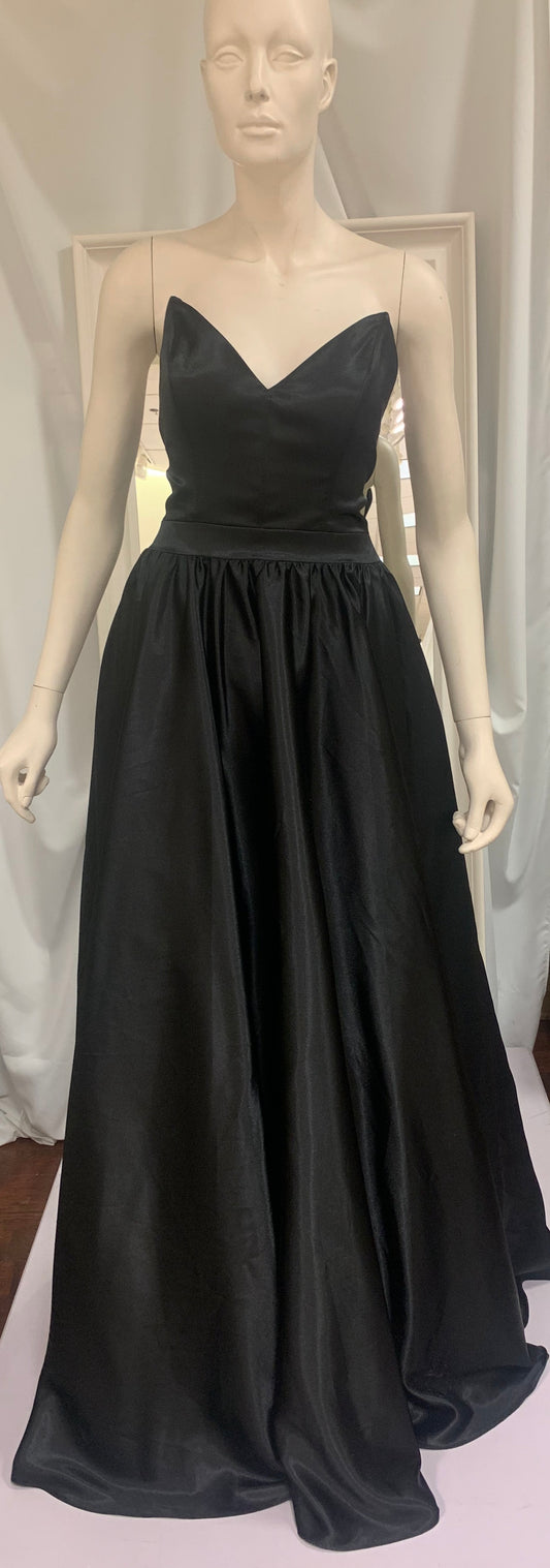 (2)PD42- Satin Aline gown