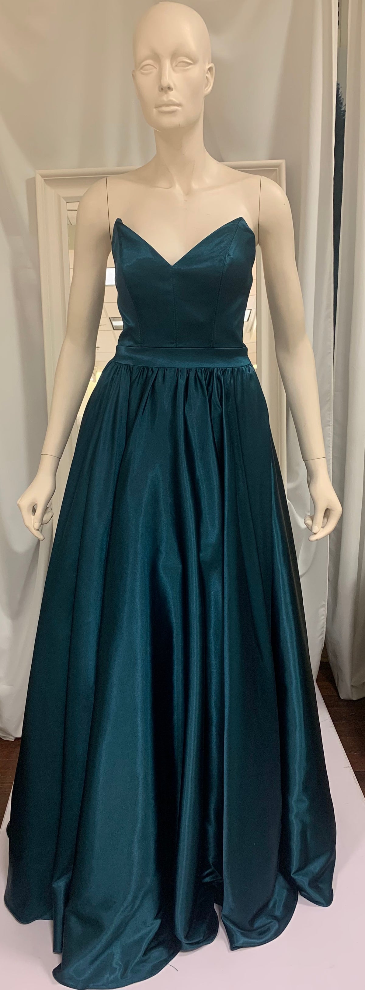 (3)PD42- Satin Aline gown