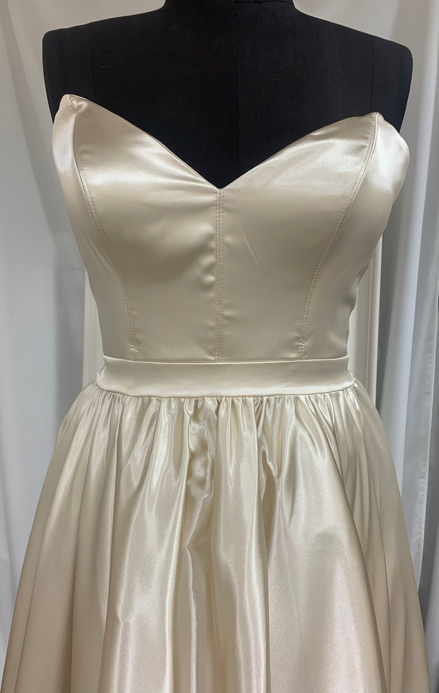 (1)PD42- Satin Aline gown