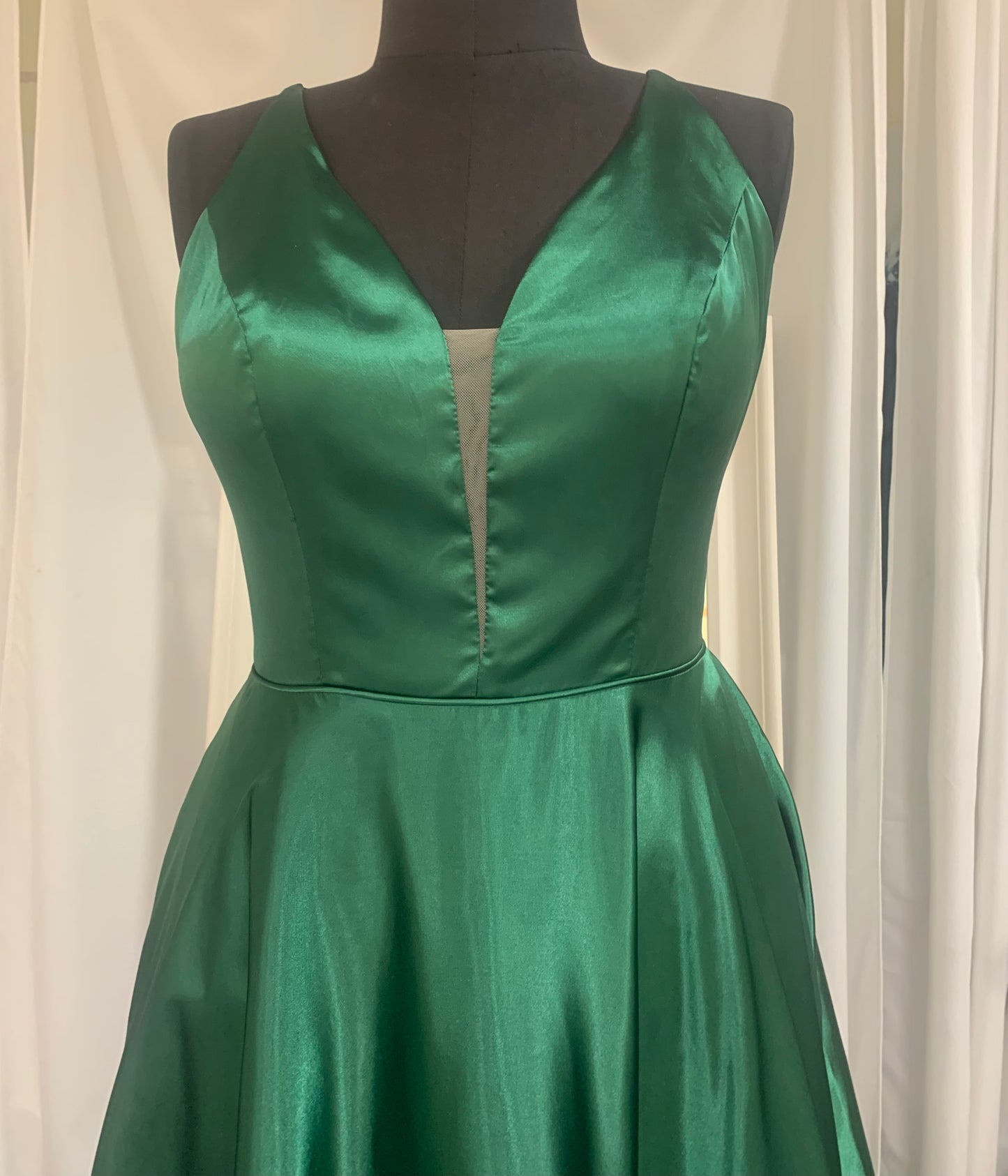 (3) PD43 Satin Aline Ball Gown