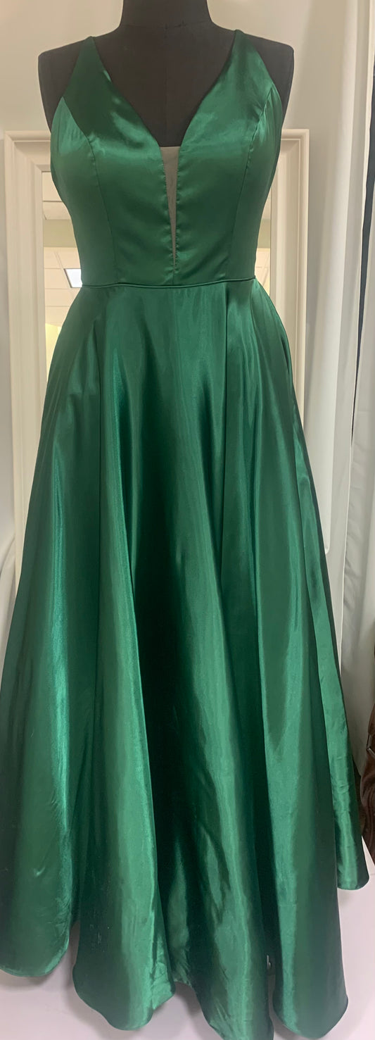 (3) PD43 Satin Aline Ball Gown