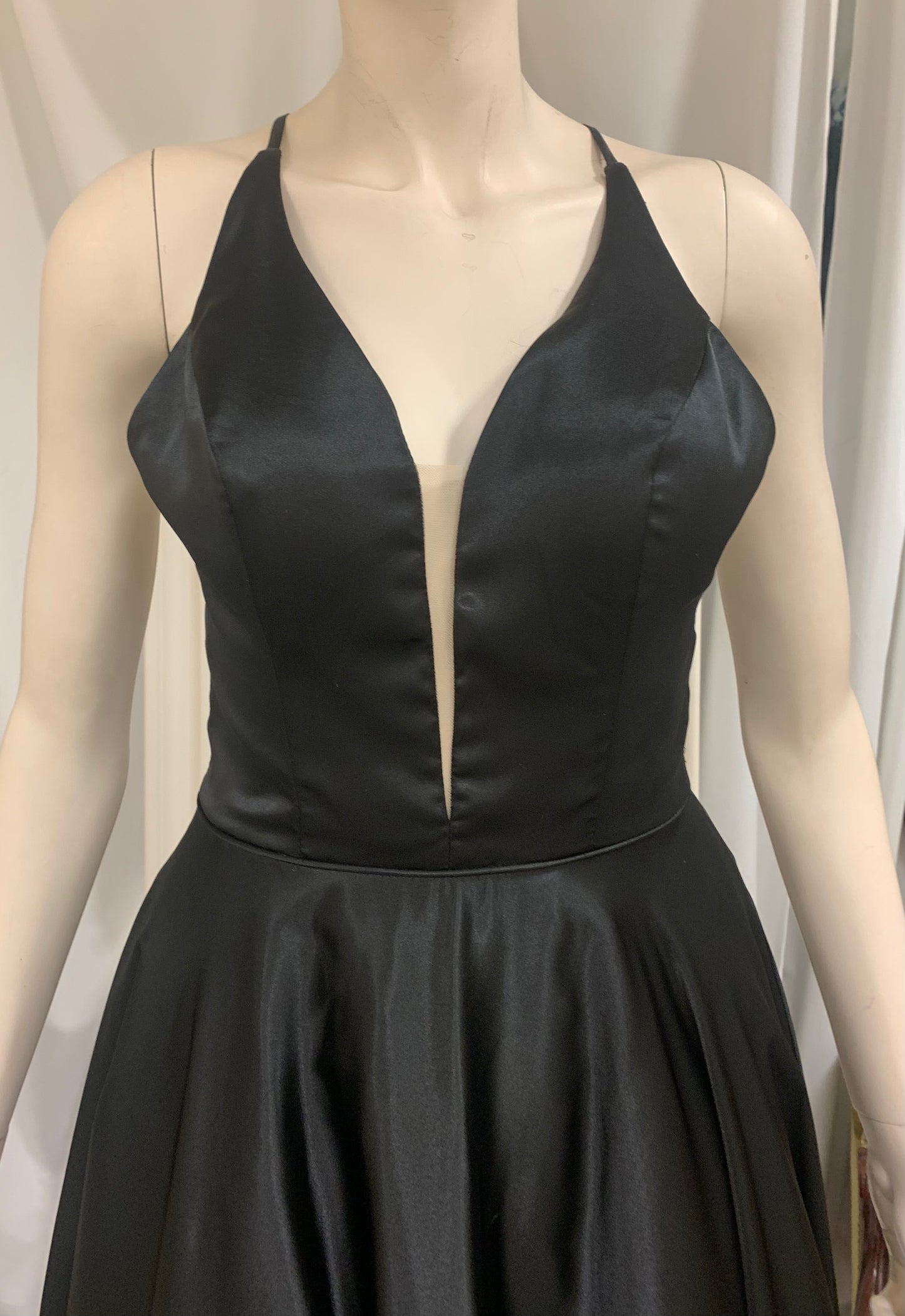 (1)PD43 Aline Satin Ballgown