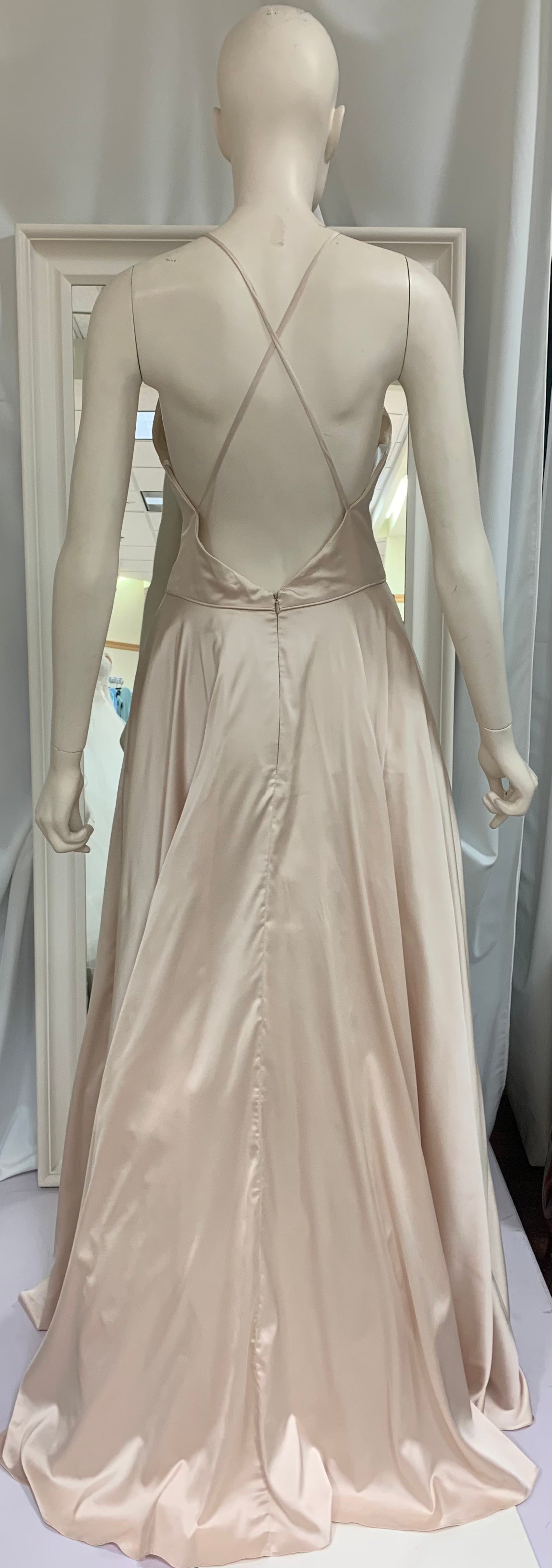 (2) PD43 - Satin Aline Ball gown