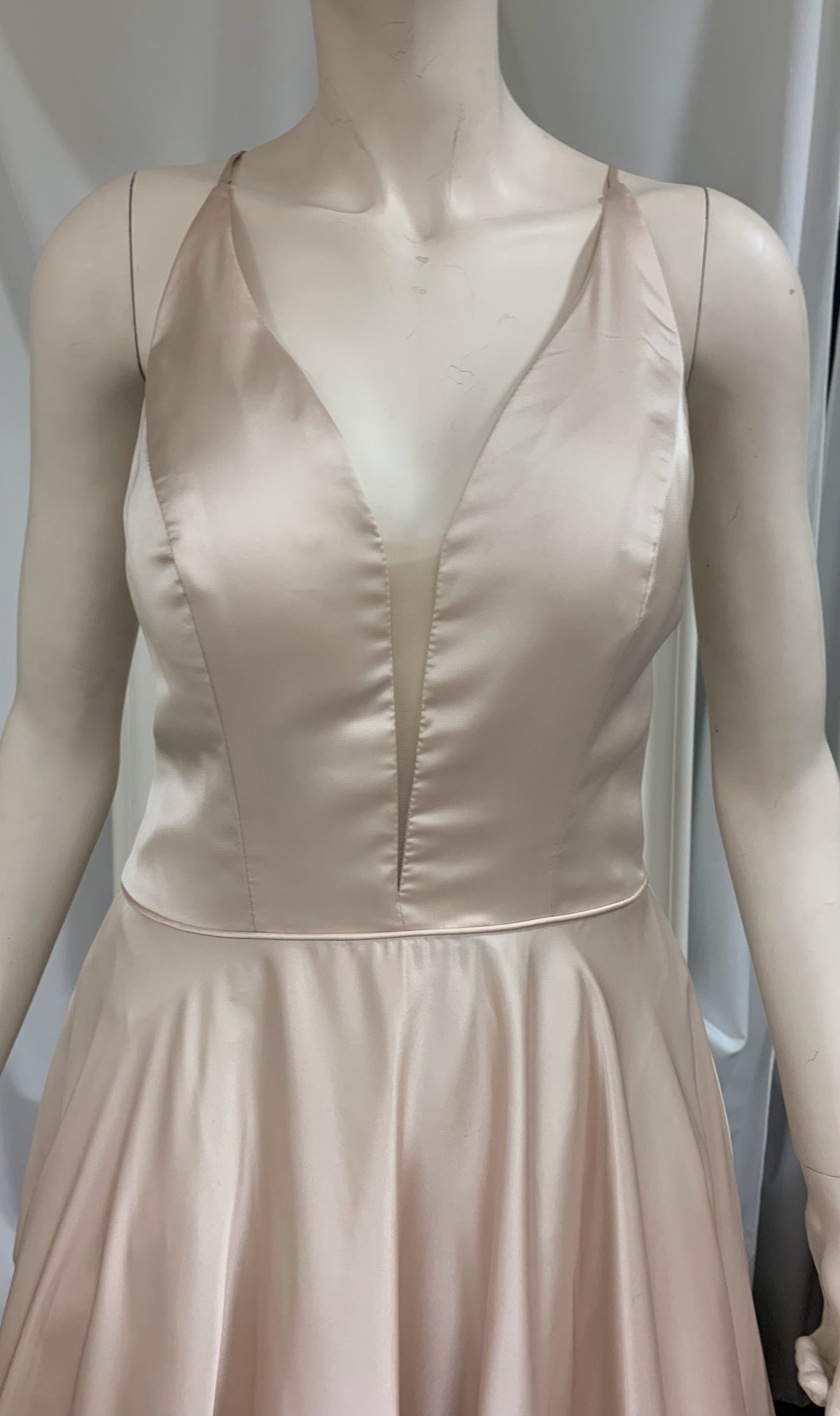 (2) PD43 - Satin Aline Ball gown