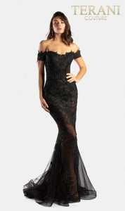 Sheer Illusion Mermaid Evening Gown  – 2012P1471