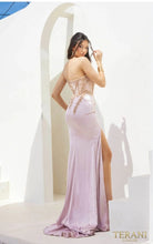 Load image into Gallery viewer, Sweetheart Embroidered Sparkle Tulle&amp; Satin Rose Gold Gown - 241P2155