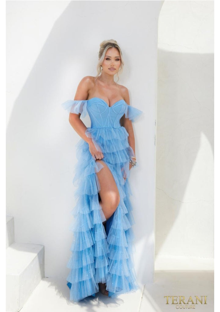 Sexy Off-Shoulder Glitter Ballgown Prom Dress - 241P2211