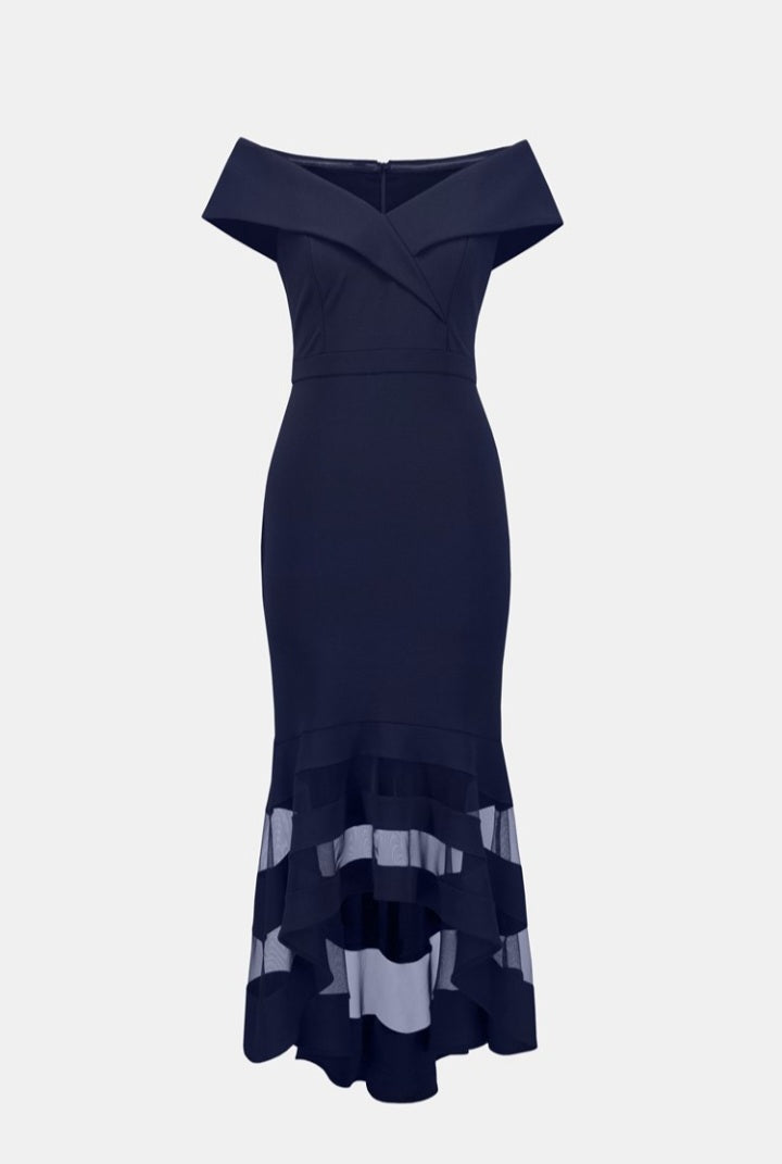 Scuba Crepe Trumpet Dress -223743S24